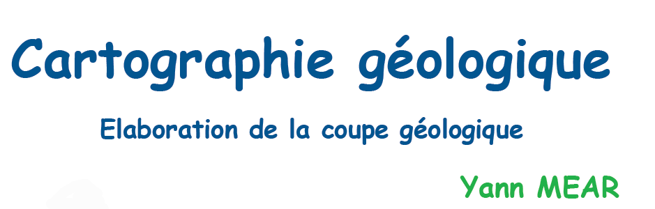 Élaboration de la coupe géologique
