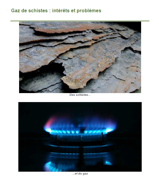 Gaz de schistes : intérêts et problèmes