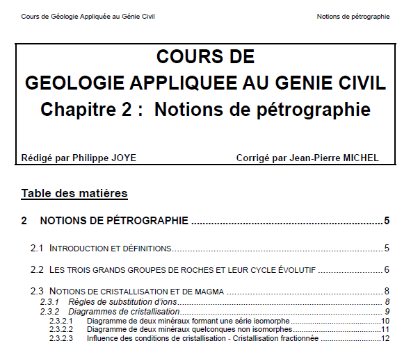 Géologie appliquée au génie civil