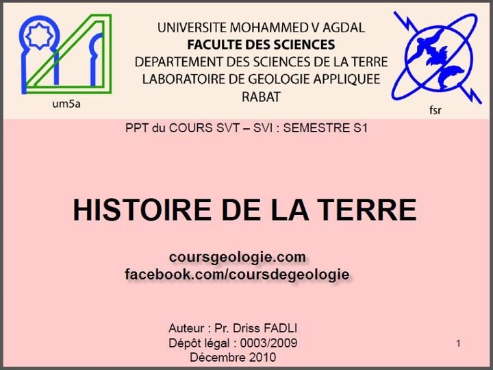 Couverture — Histoire de la Terre