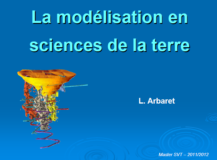 La modélisation en sciences de la terre