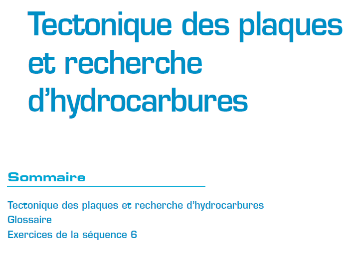 Tectonique des plaques et recherche hydrocarbures