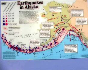 Les tremblements de terre en Alaska