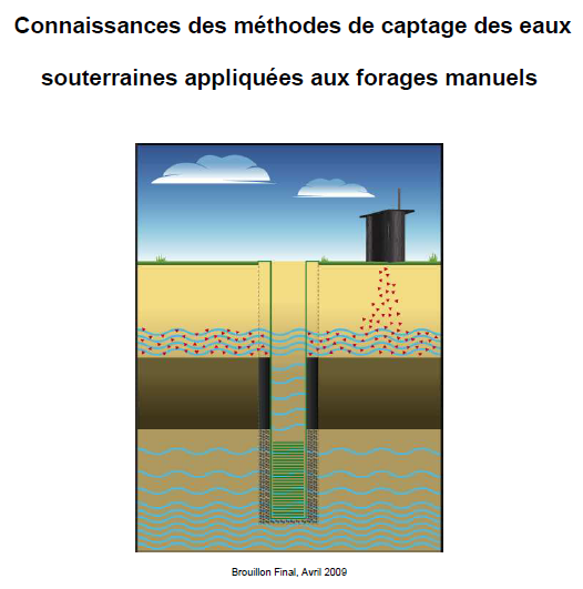Connaissances des methodes de captage des eaux souterraines appliquées aux forages manuels