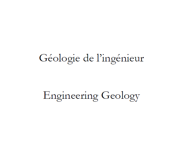 Géologie de l'ingénieur