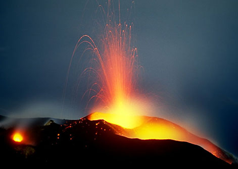 Le volcan stromboli