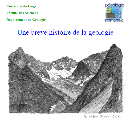 Une brève histoire de la géologie
